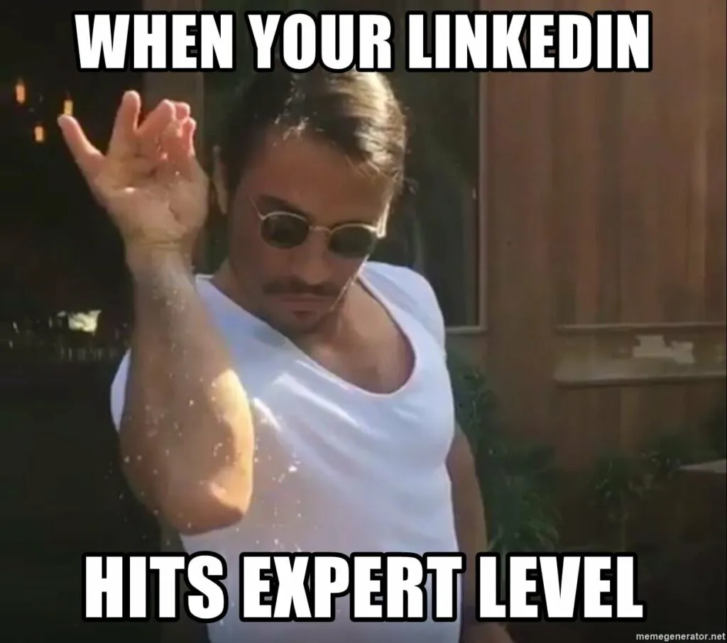 linkedin profile meme